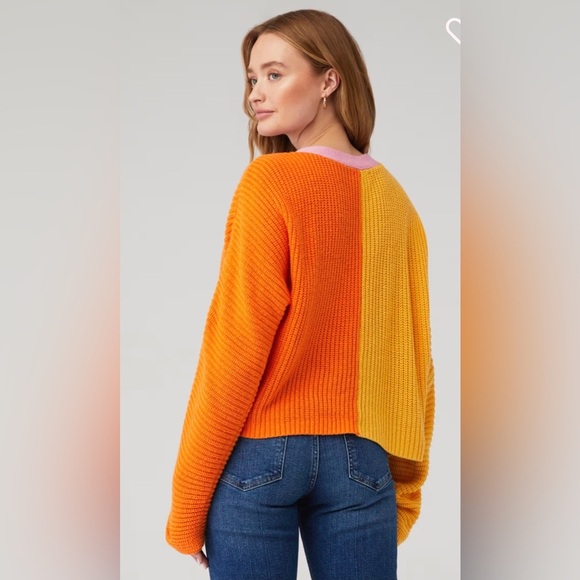 Line & Dot Women’s Catalina Colorblocked Cardigan Colorful Sweater Size XS - Picture 7 of 8